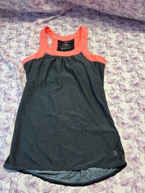 🍄MPG Charcoal Gray and Coral Athletic Tank